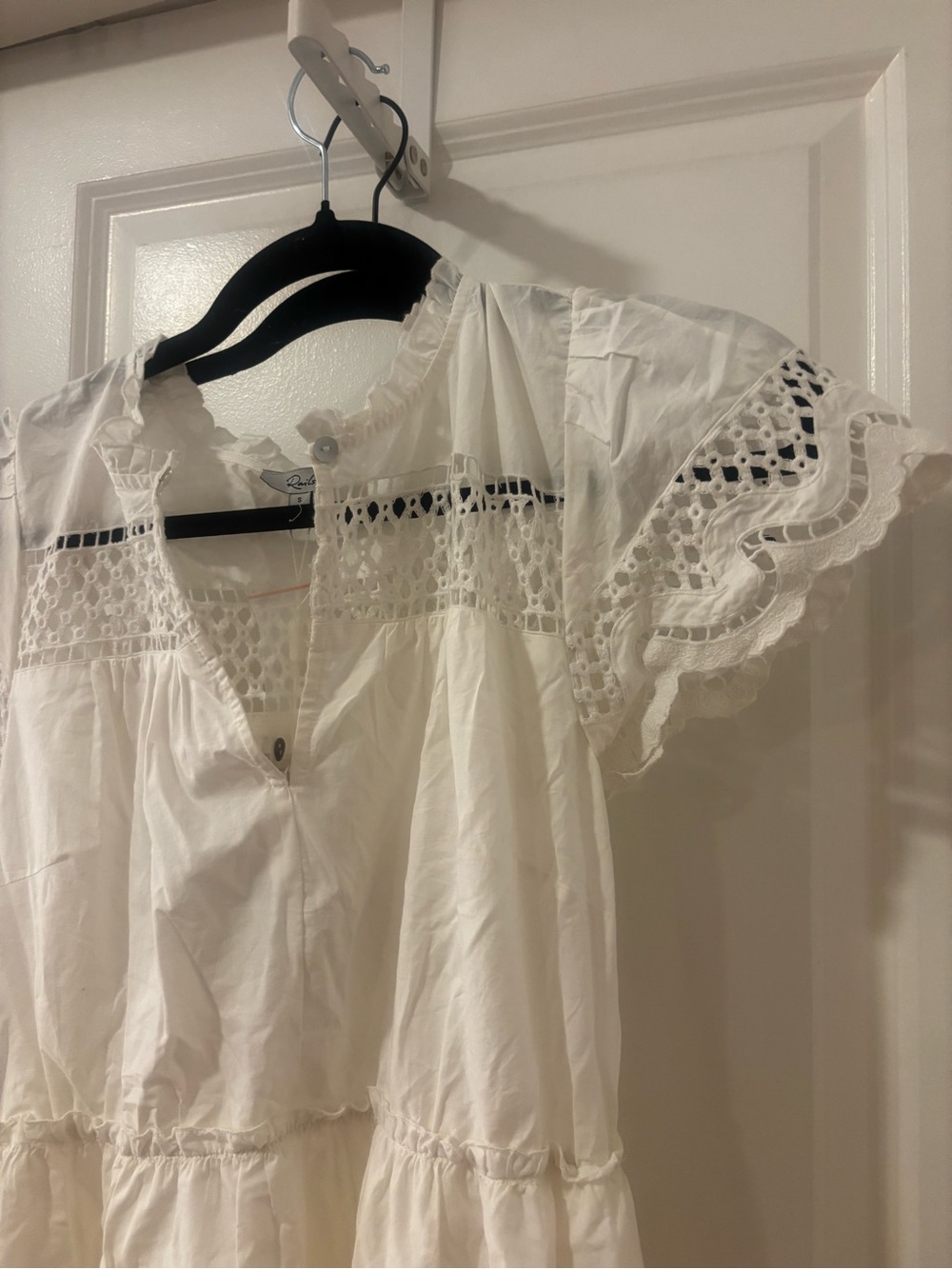 Rails DIDI White Eyelet Tiered Mini Dress NWT - Picture 4 of 4